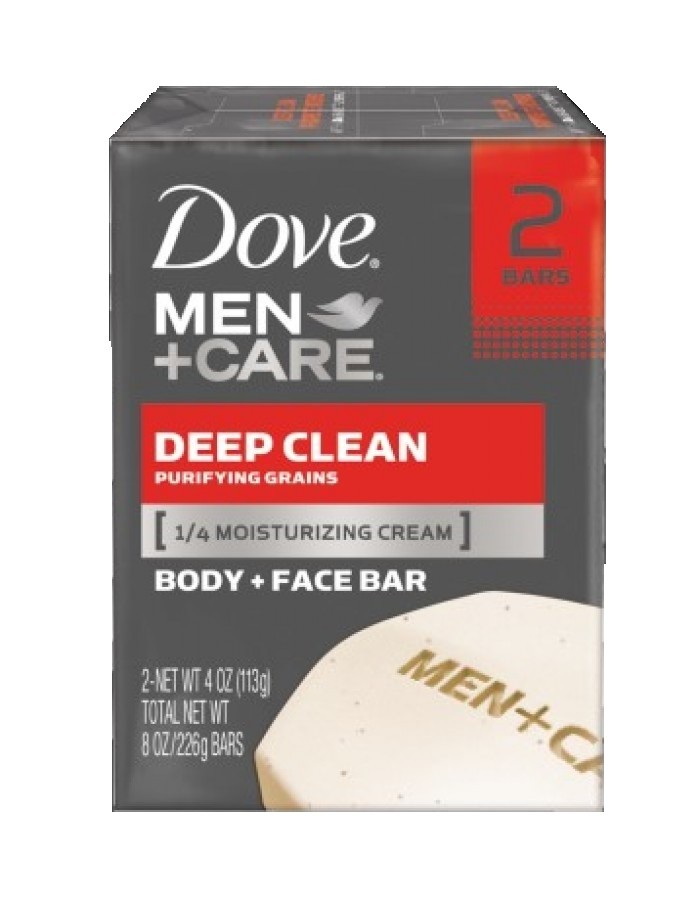 ShopBBMall.com: Dove Men+Care Body and Face Bar, Deep Clean 4 oz, 2 Bar