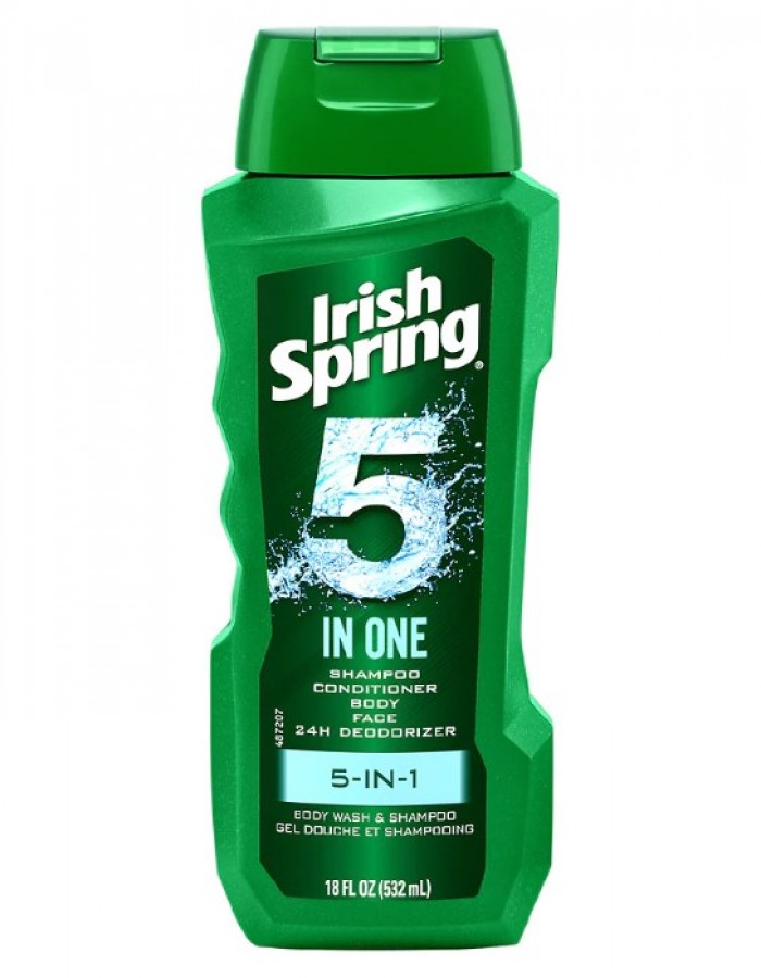 ShopBBMall.com: Irish Spring 5 In 1 Hair, Face And Body Wash - 18 Oz