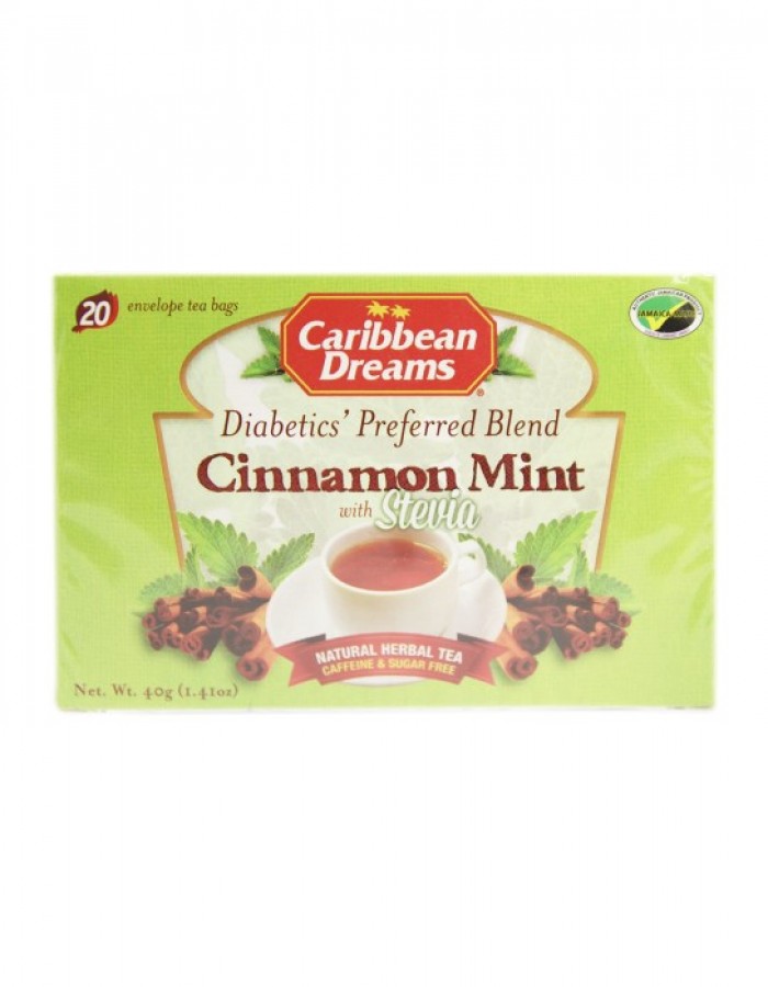 ShopBBMall.com: Caribbean Dreams Cinnamon Mint Diabetic 20 Tea Bags