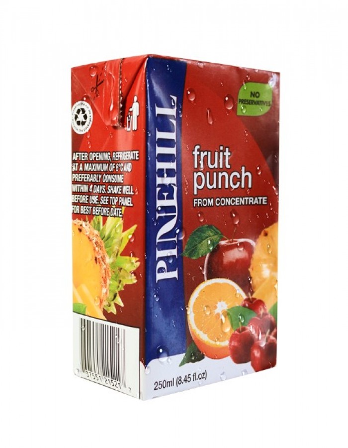 ShopBBMall.com: PINE HILL DAIRY FRUIT PUNCH BULK PACK 250ML - Sold as a Case