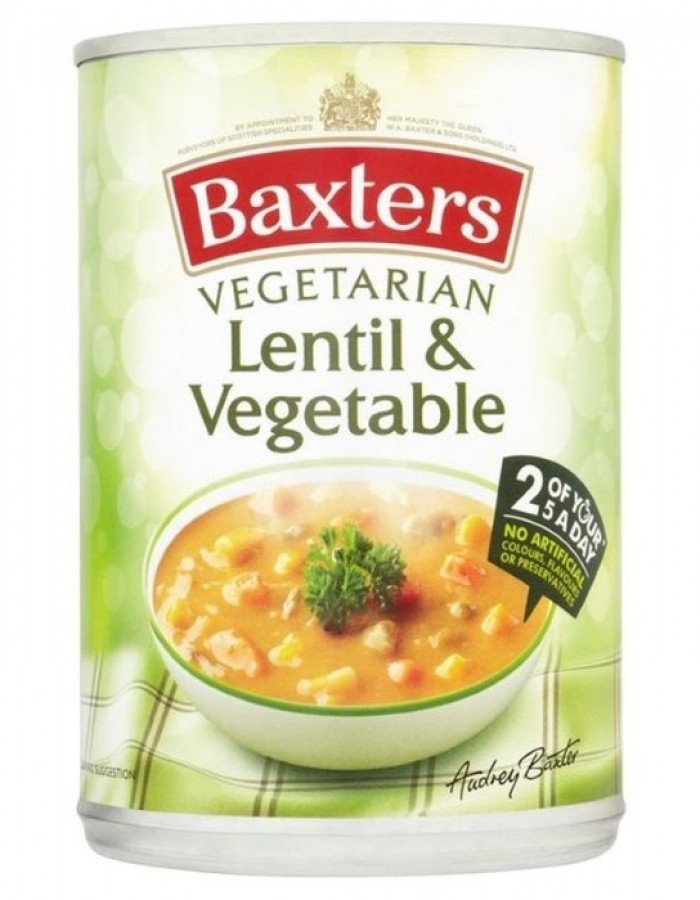 ShopBBMall.com: Baxters Vegetarian Lentil & Vegetable Soup 400g