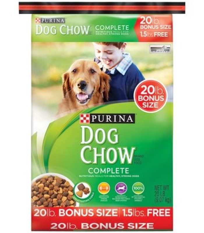 ShopBBMall.com: Purina Dog Chow Dry Dog Food Complete Adult  20 lb. Bonus Bag