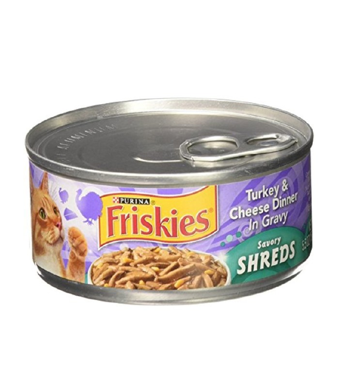 ShopBBMall.com: Purina Friskies Savory Shreds Turkey & Cheese Dinner in Gravy  5.5oz