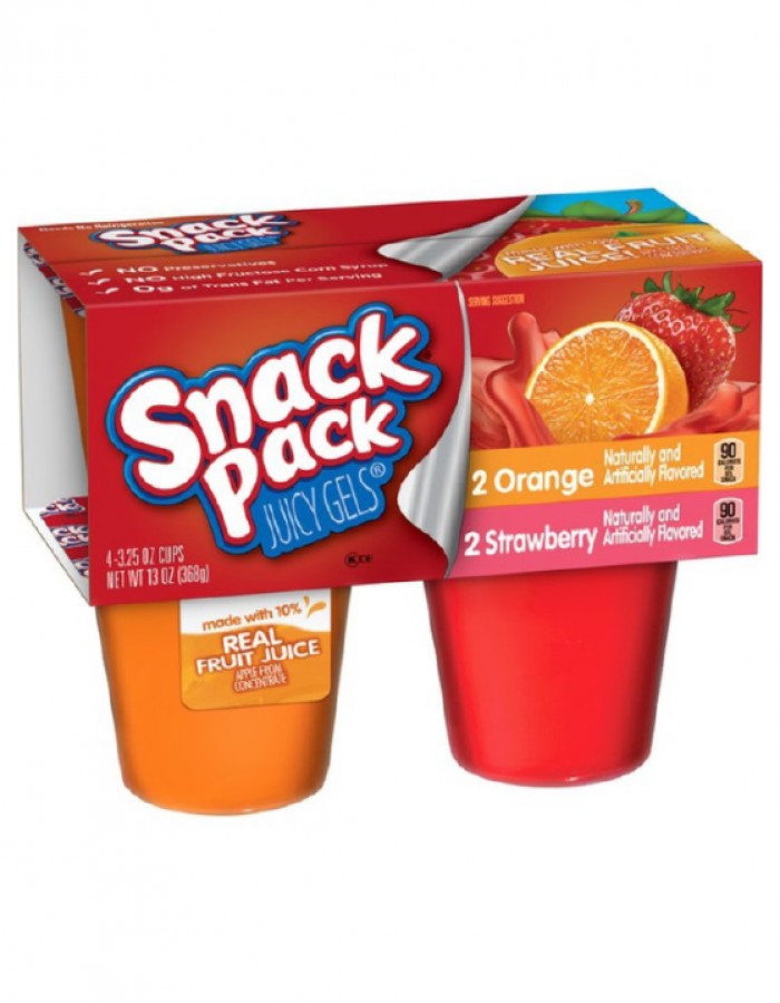ShopBBMall.com: Hunt's Snack Pack Gel Snacks Strawberry & Orange 3.25 oz