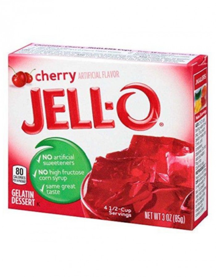 ShopBBMall.com: Jell-O Cherry Gelatin Dessert Mix, 3 oz Box