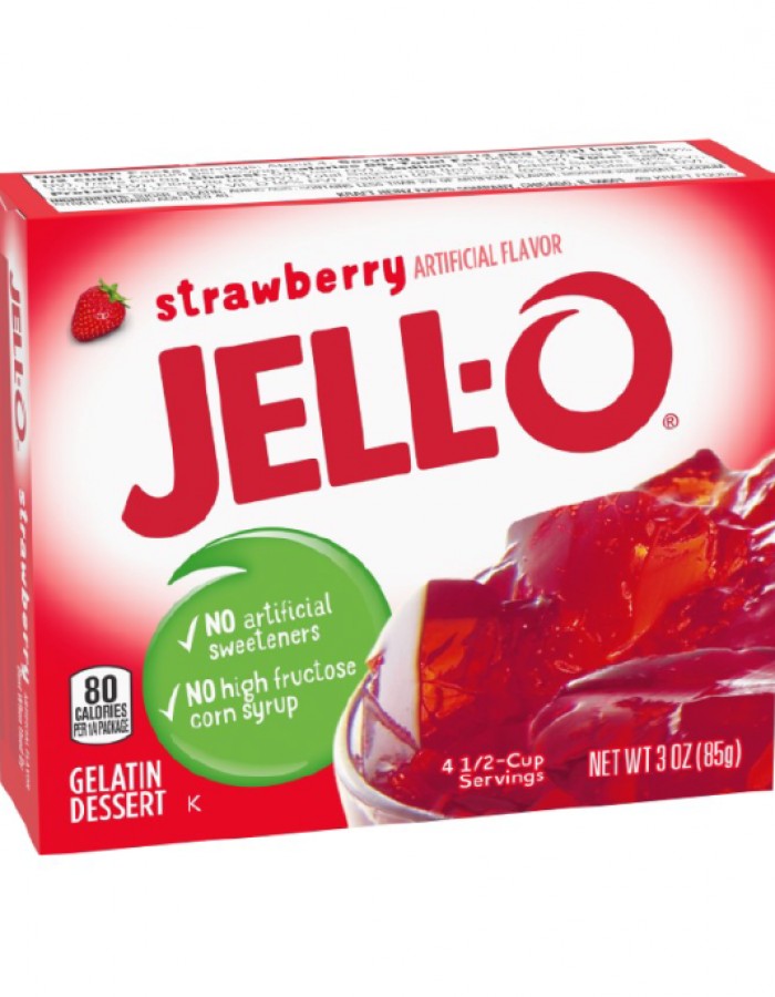 ShopBBMall.com: Jell-O Strawberry Gelatin Dessert Mix, 3 oz Box
