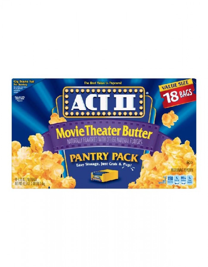 ShopBBMall.com: Act II Microwave Movie Theater Butter Popcorn 18 Ct
