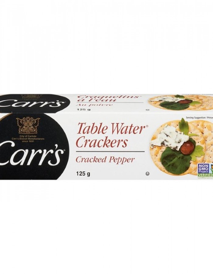 ShopBBMall.com: CARR'S TABLE WATER CRACKED PEPPER CRACKERS 125G