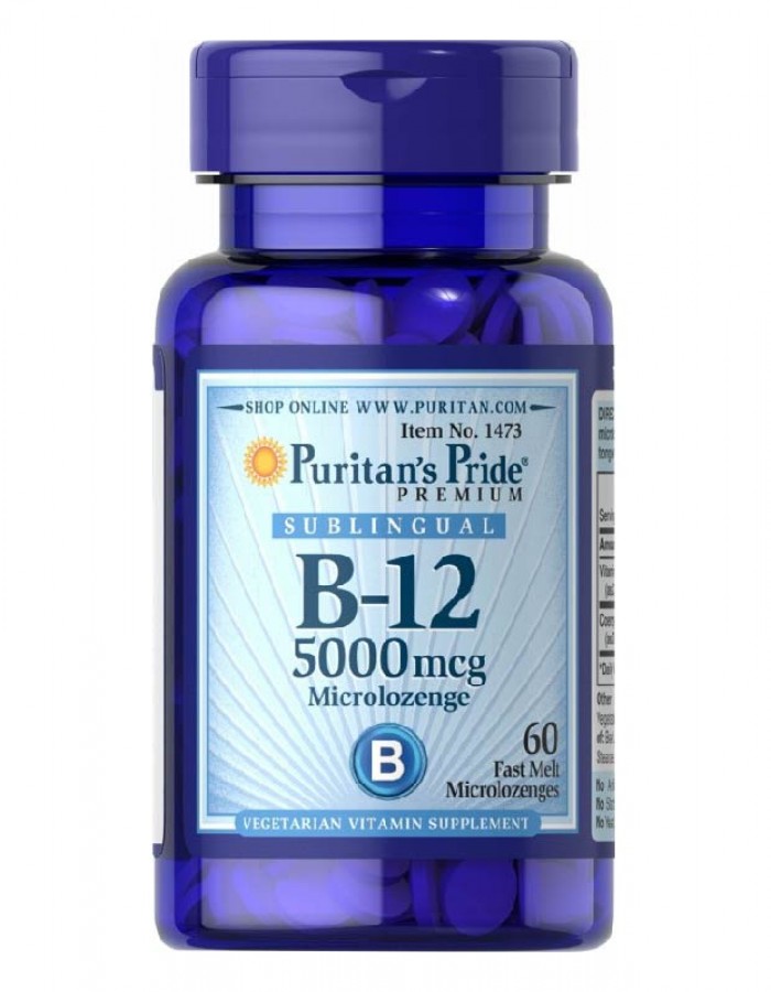 ShopBBMall.com: PURITAN'S PRIDE VITAMIN B12 MICROLOZENGES 60'S