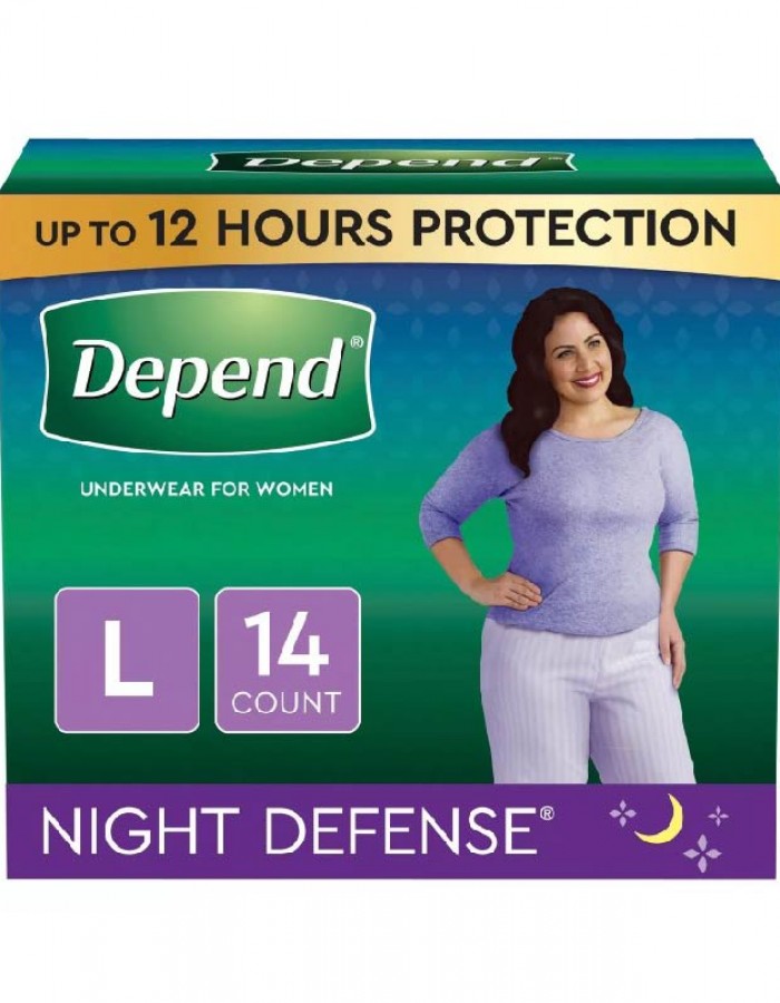 ShopBBMall.com: Depend Night Defense Incontinence Underwear for Women - Large 14Ct