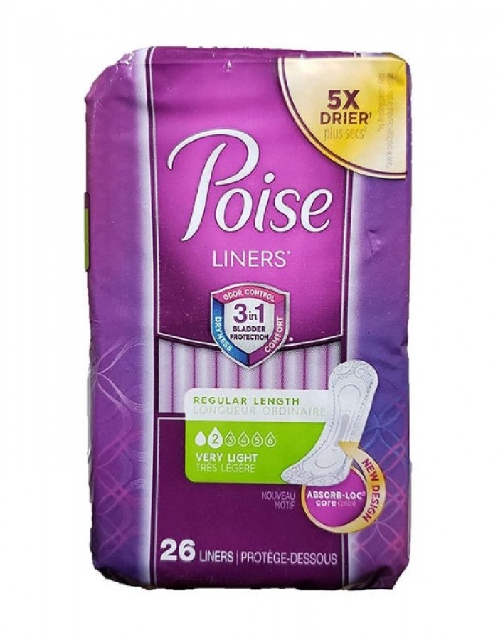 ShopBBMall.com: POISE Adult Liners 26Ct