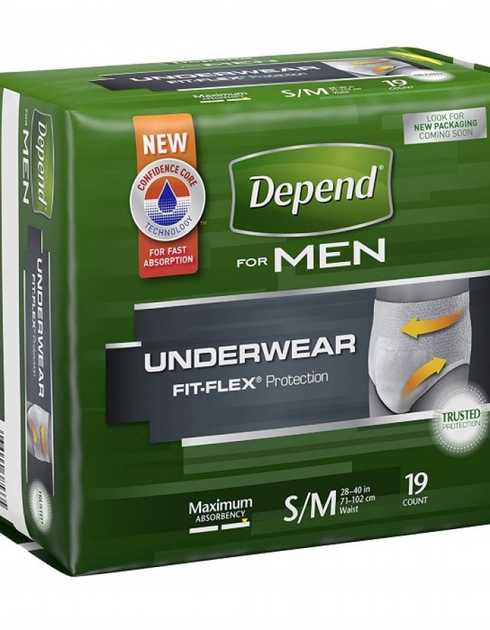ShopBBMall.com: Depend  Men Underwear Maximum Absorbency Small, Medium, 19 Ct