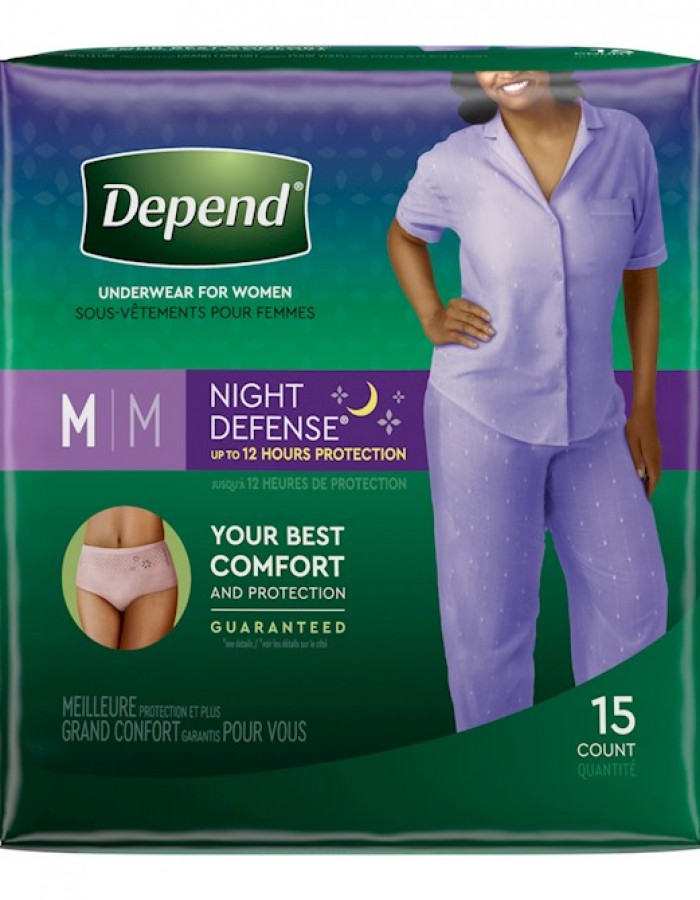 ShopBBMall.com: Depend Night Defense Incontinence Underwear-Women Overnight 15 Ct