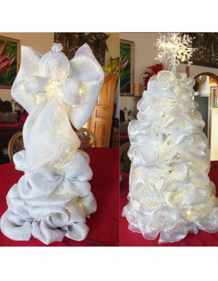 ShopBBMall.com: Caribbean Christmas Angel & Christmas Caribbean Sculpted Mesh Tree